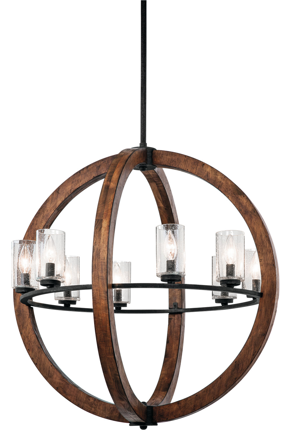 Kichler - 43190AUB - Eight Light Chandelier - Grand Bank - Auburn Stained