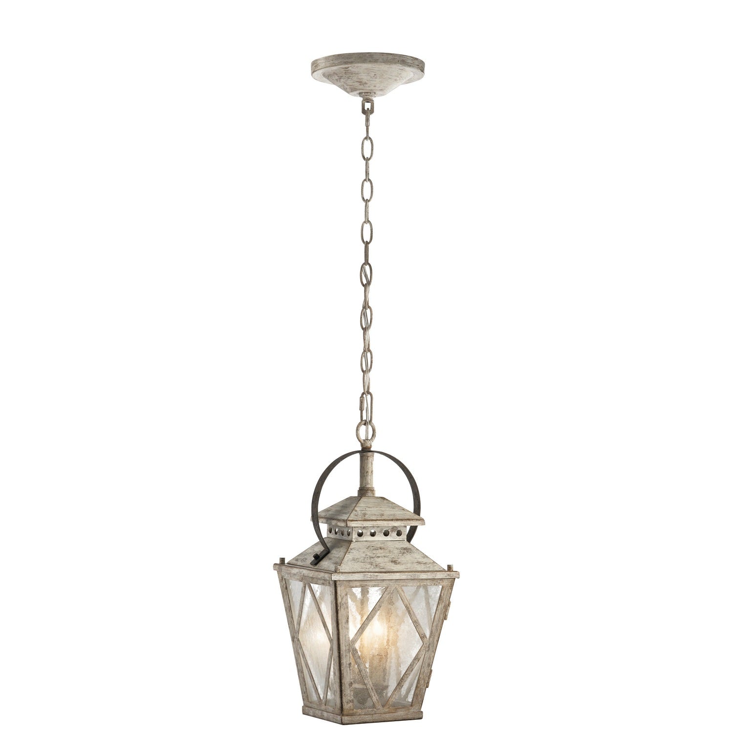 Kichler - 43258DAW - Two Light Pendant - Hayman Bay - Distressed Antique White