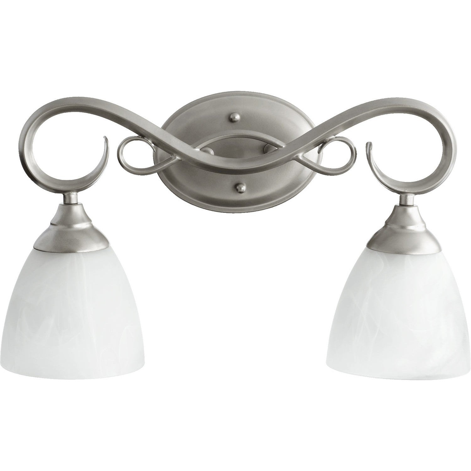 Quorum - 5108-2-64 - Two Light Vanity - Powell - Classic Nickel