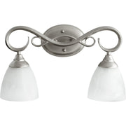 Quorum - 5108-2-64 - Two Light Vanity - Powell - Classic Nickel