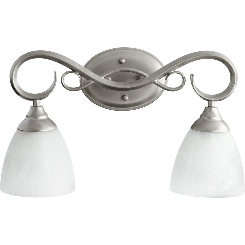 Quorum - 5108-2-64 - Two Light Vanity - Powell - Classic Nickel