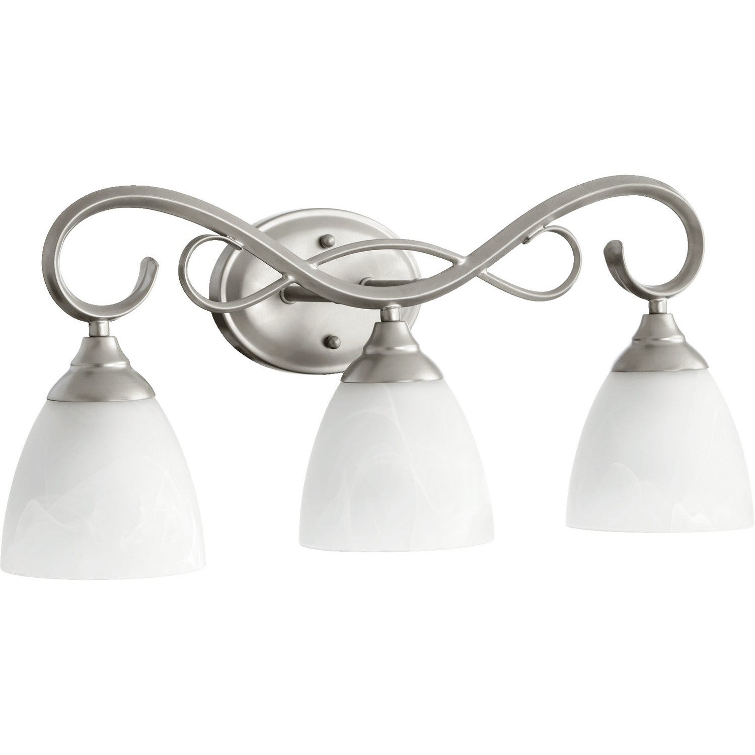 Quorum - 5108-3-64 - Three Light Vanity - Powell - Classic Nickel