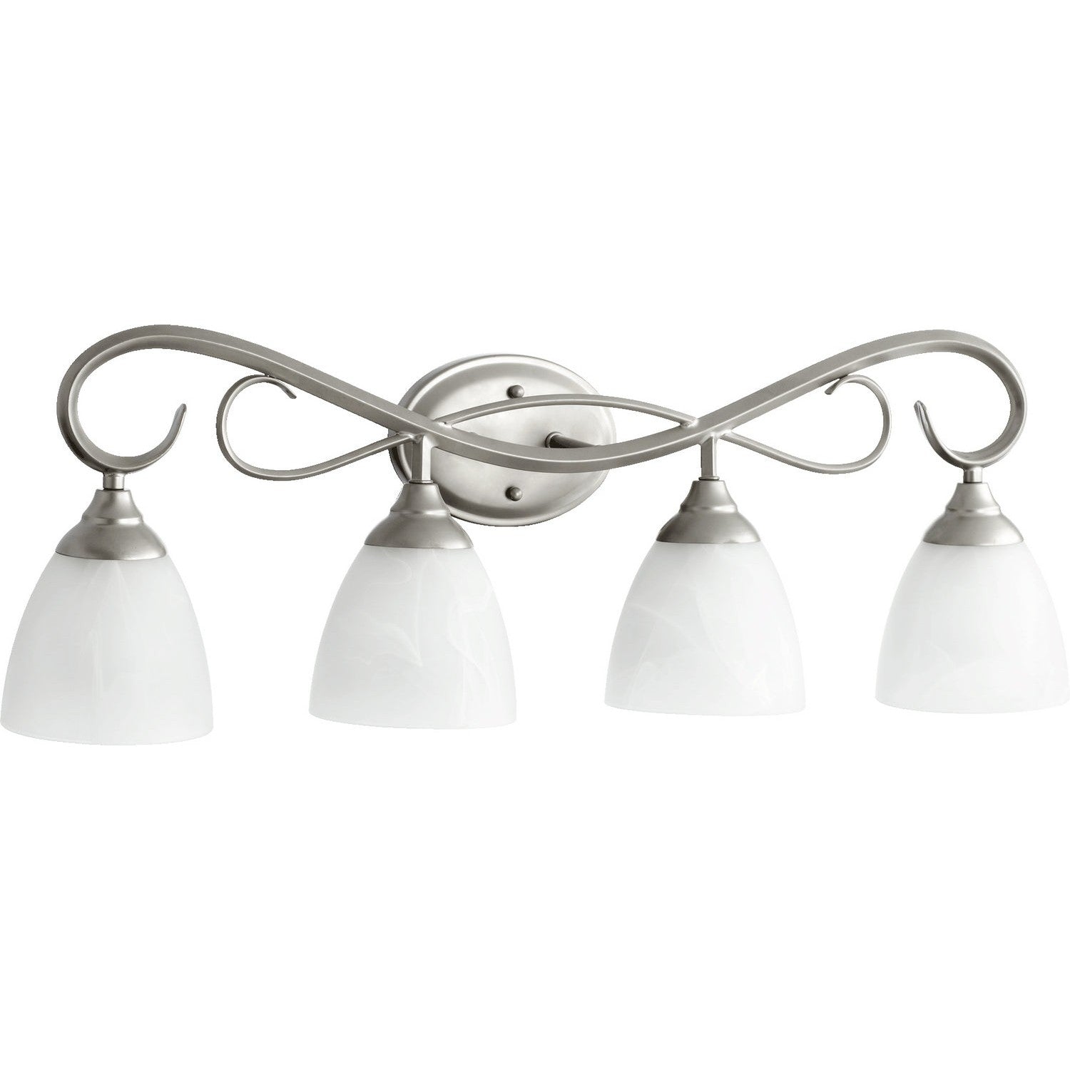 Quorum - 5108-4-64 - Four Light Vanity - Powell - Classic Nickel