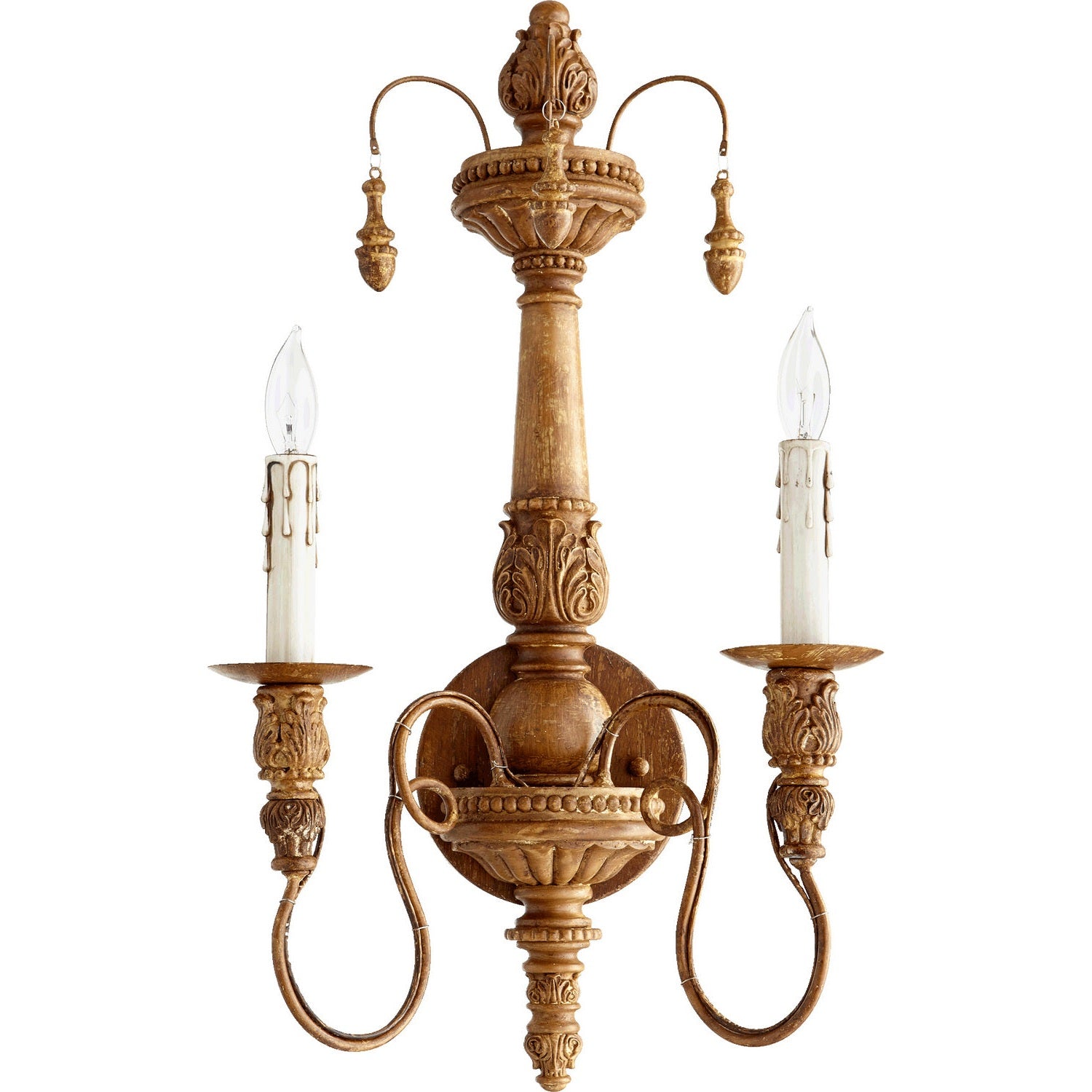 Quorum - 5506-2-94 - Two Light Wall Mount - Salento - French Umber