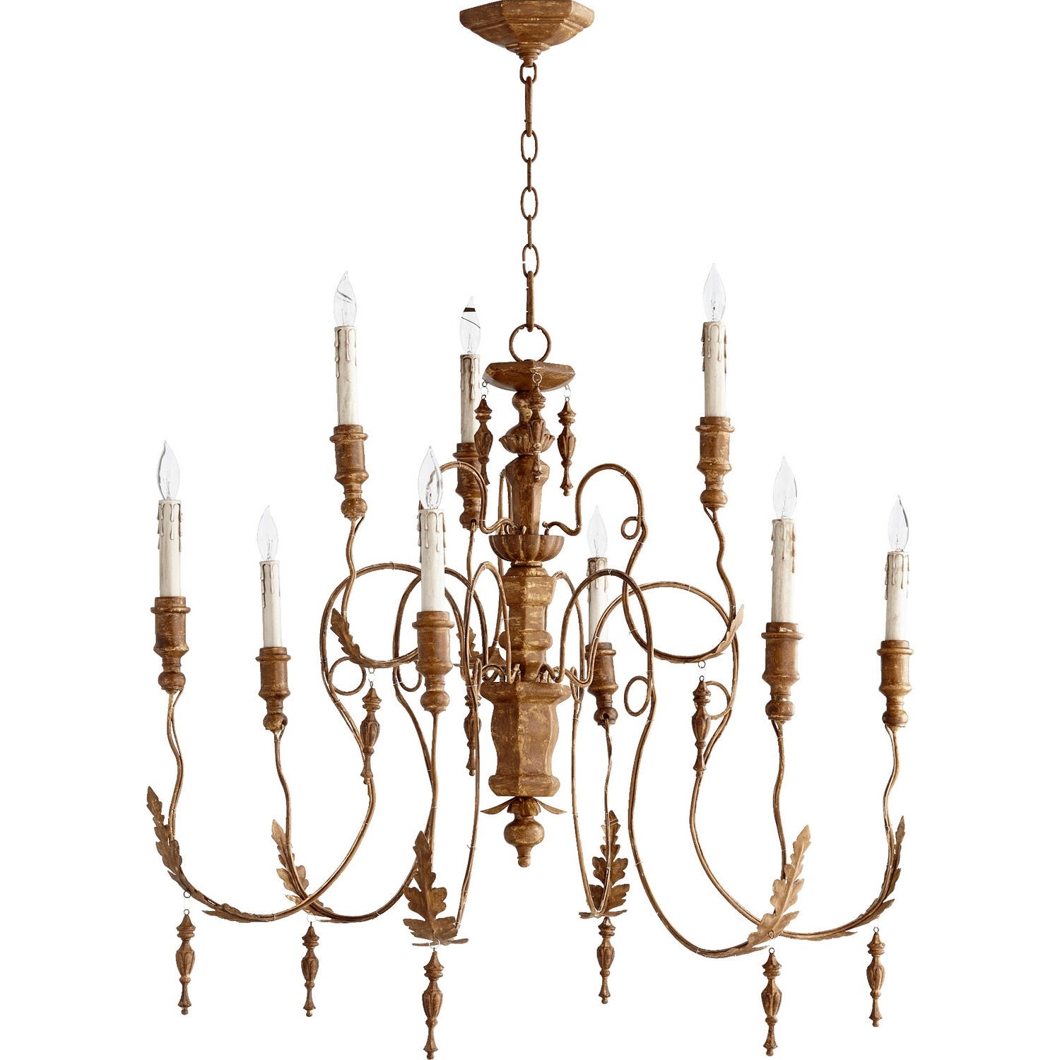 Quorum - 6006-9-94 - Nine Light Chandelier - Salento - French Umber