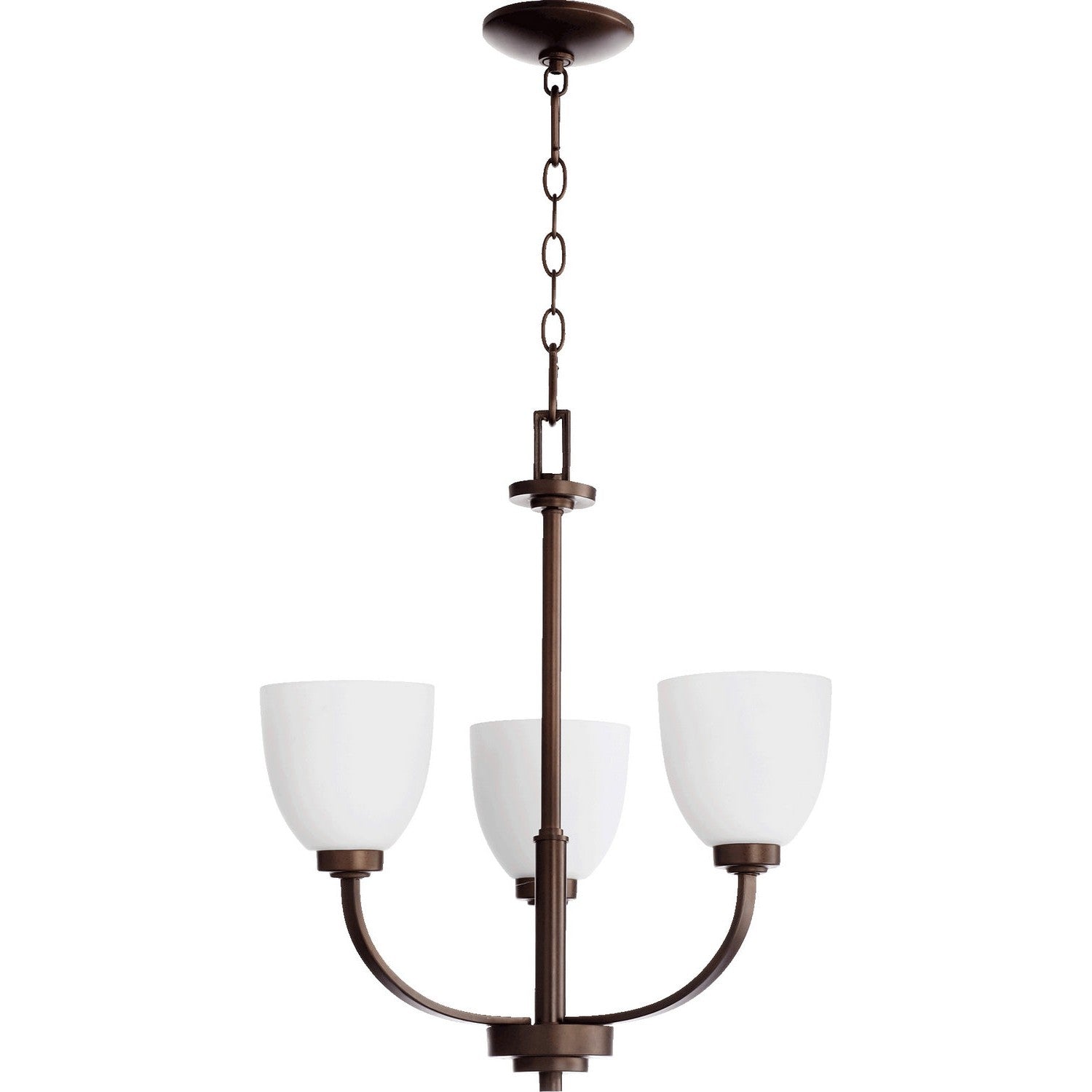 Quorum - 6060-3-86 - Three Light Chandelier - Reyes - Oiled Bronze