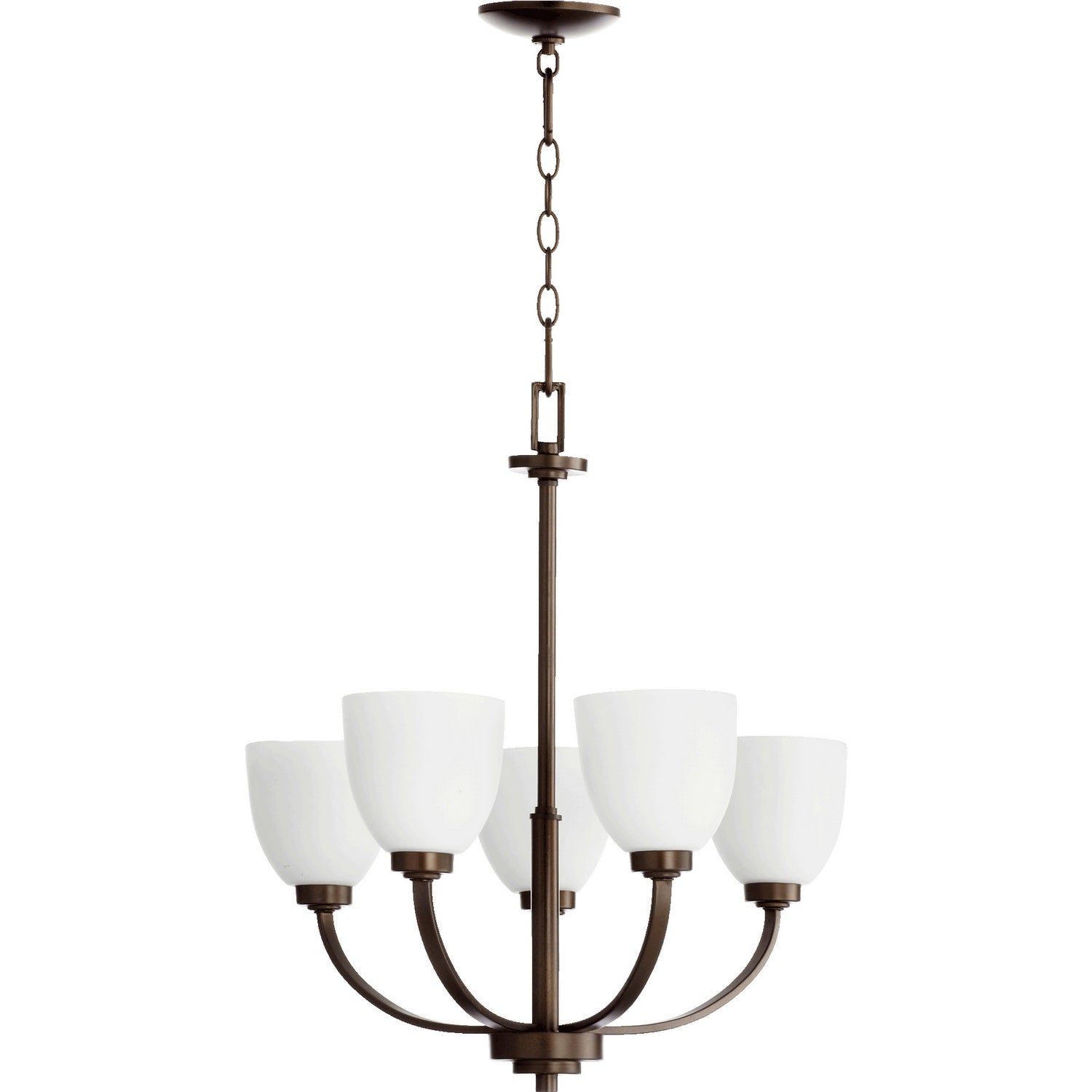 Quorum - 6060-5-86 - Five Light Chandelier - Reyes - Oiled Bronze