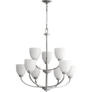 Quorum - 6060-9-64 - Nine Light Chandelier - Reyes - Classic Nickel