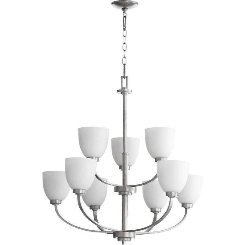 Quorum - 6060-9-64 - Nine Light Chandelier - Reyes - Classic Nickel