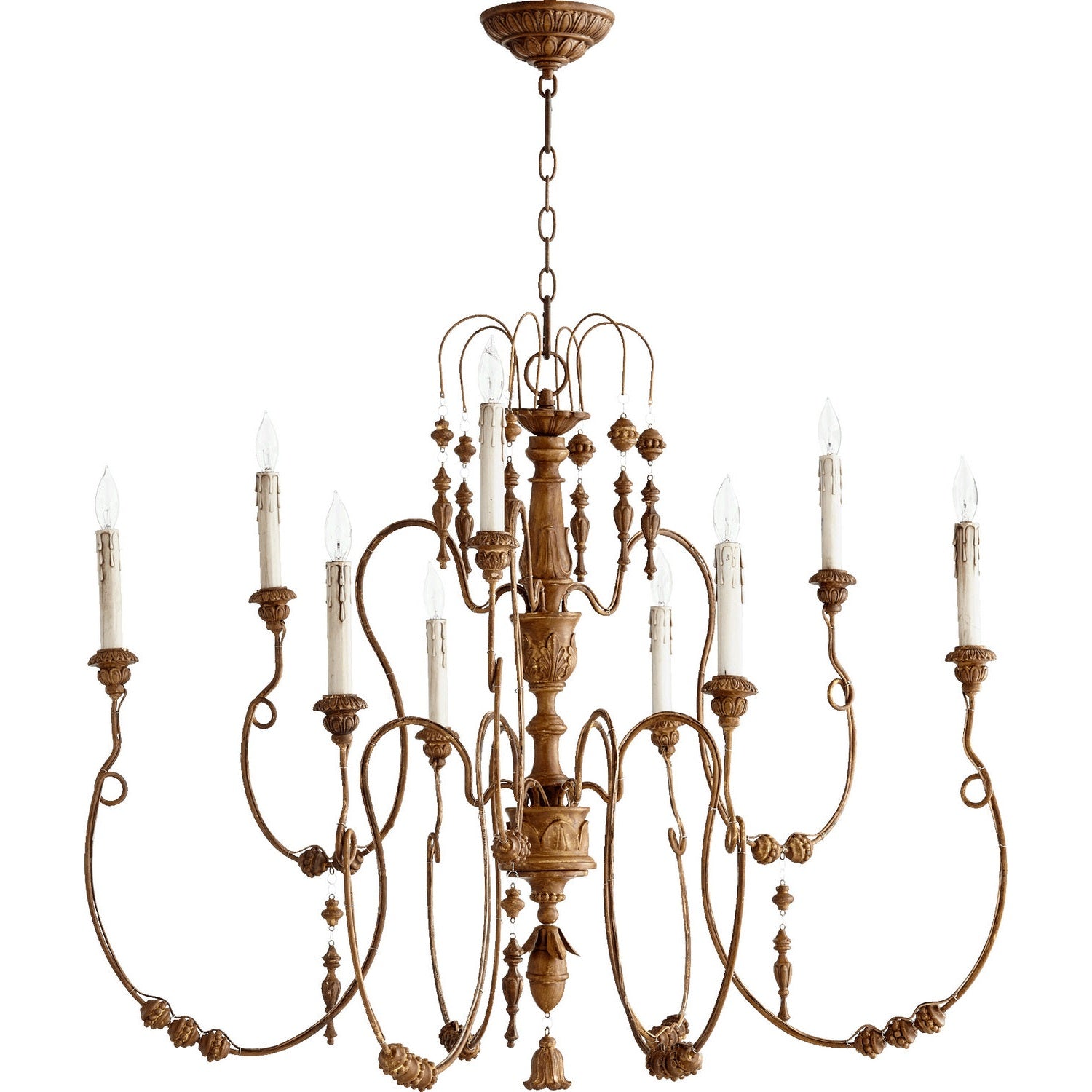 Quorum - 6206-9-94 - Nine Light Chandelier - Salento - French Umber