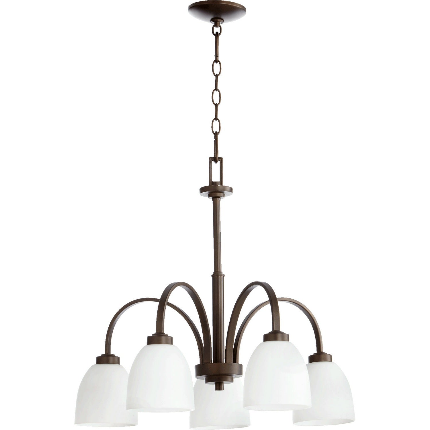 Quorum - 6360-5-86 - Five Light Chandelier - Reyes - Oiled Bronze