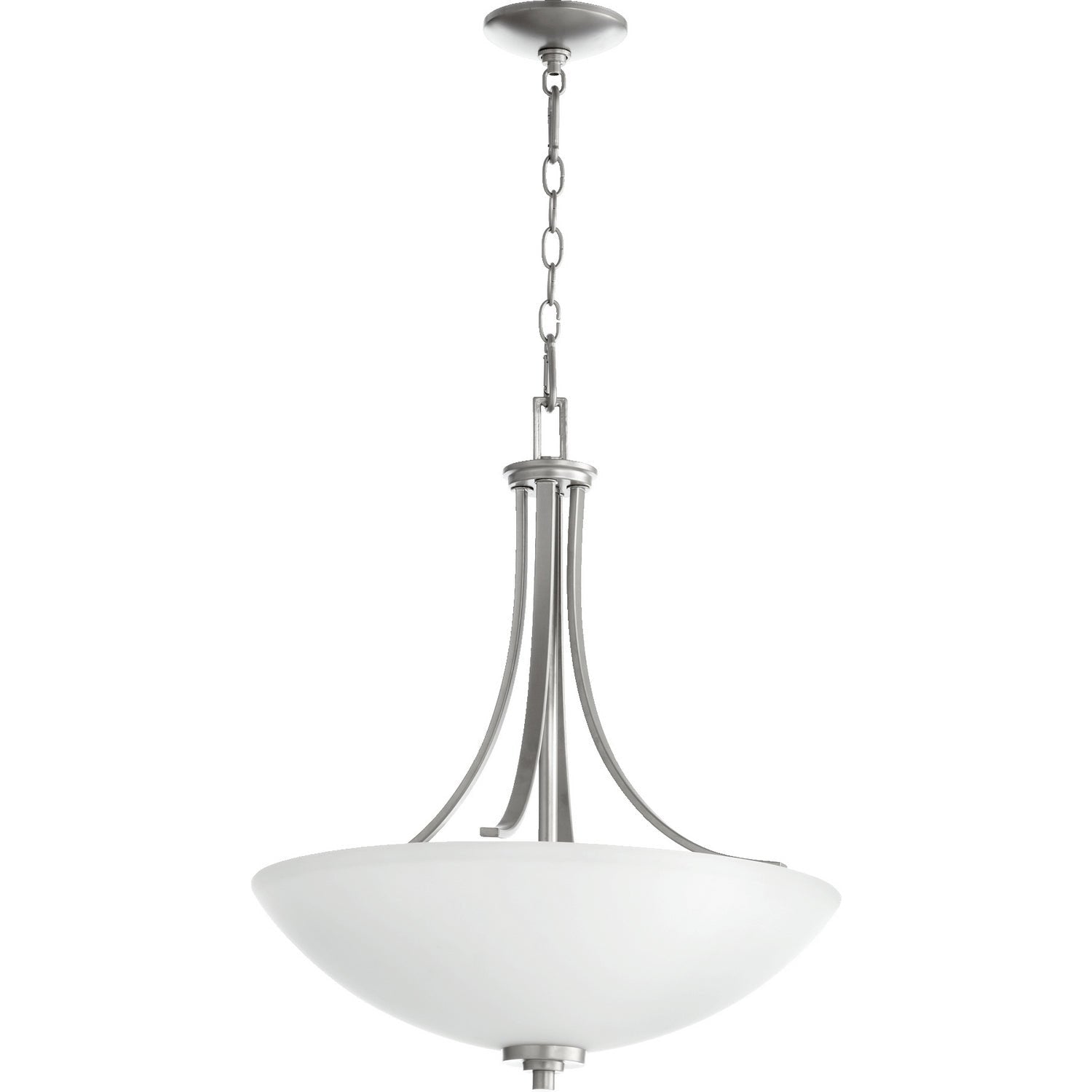 Quorum - 8060-4-64 - Four Light Pendant - Reyes - Classic Nickel