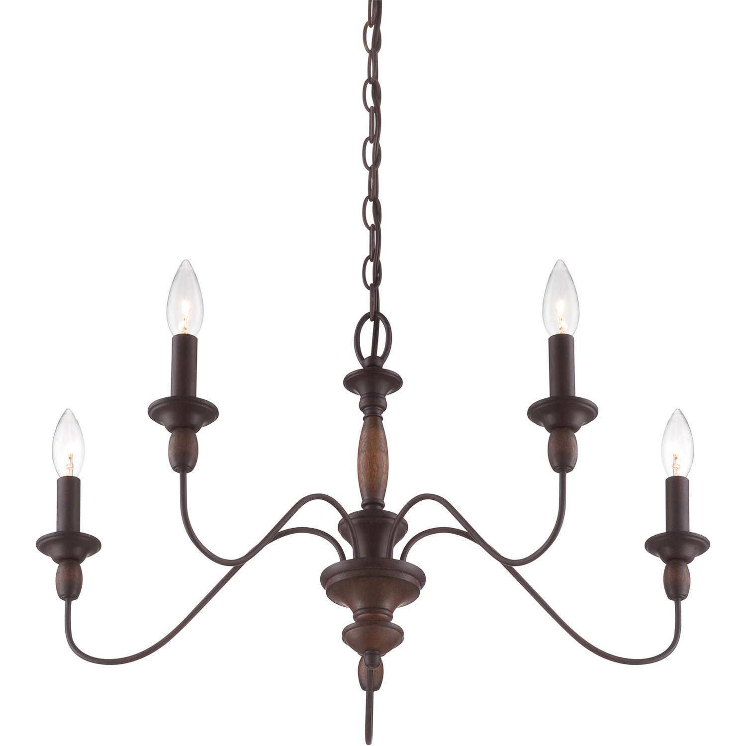Quoizel - HK5005TC - Five Light Chandelier - Holbrook - Tuscan Brown