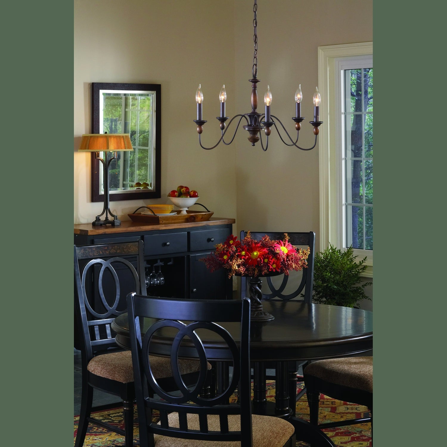 Quoizel - HK5005TC - Five Light Chandelier - Holbrook - Tuscan Brown