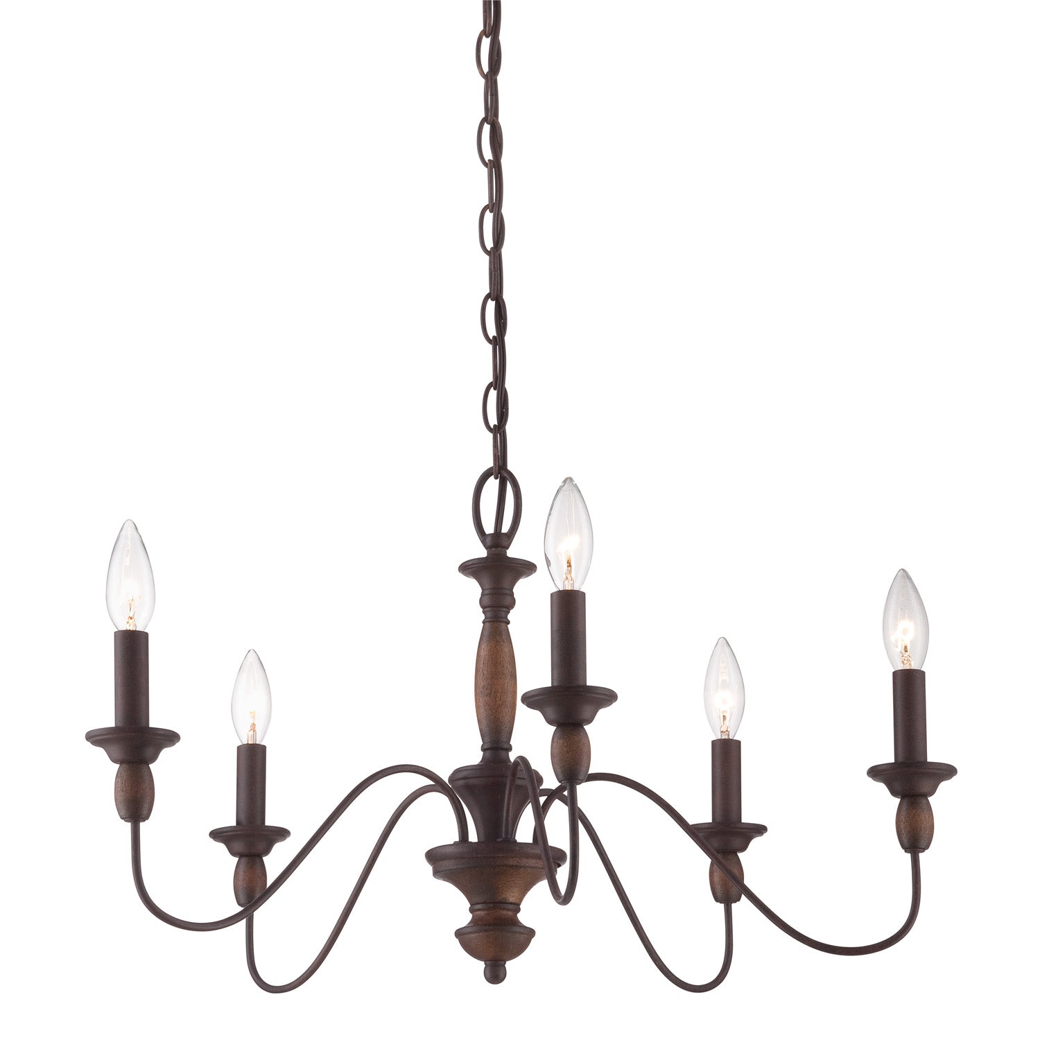 Quoizel - HK5005TC - Five Light Chandelier - Holbrook - Tuscan Brown