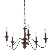 Quoizel - HK5005TC - Five Light Chandelier - Holbrook - Tuscan Brown