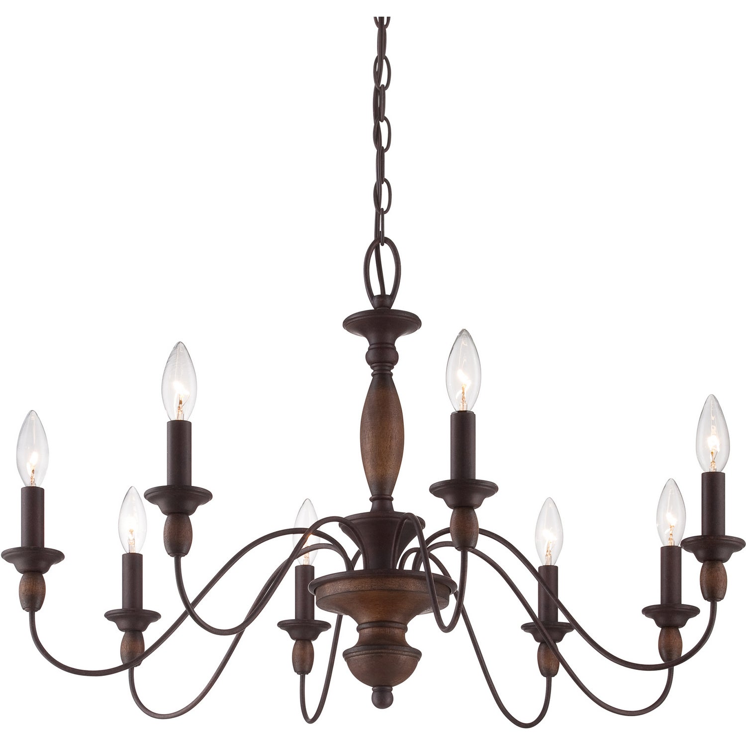 Quoizel - HK5008TC - Eight Light Chandelier - Holbrook - Tuscan Brown
