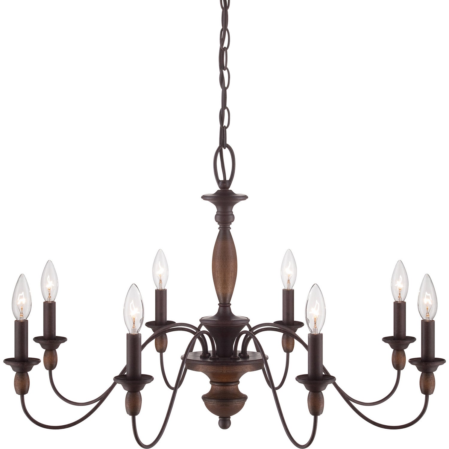 Quoizel - HK5008TC - Eight Light Chandelier - Holbrook - Tuscan Brown