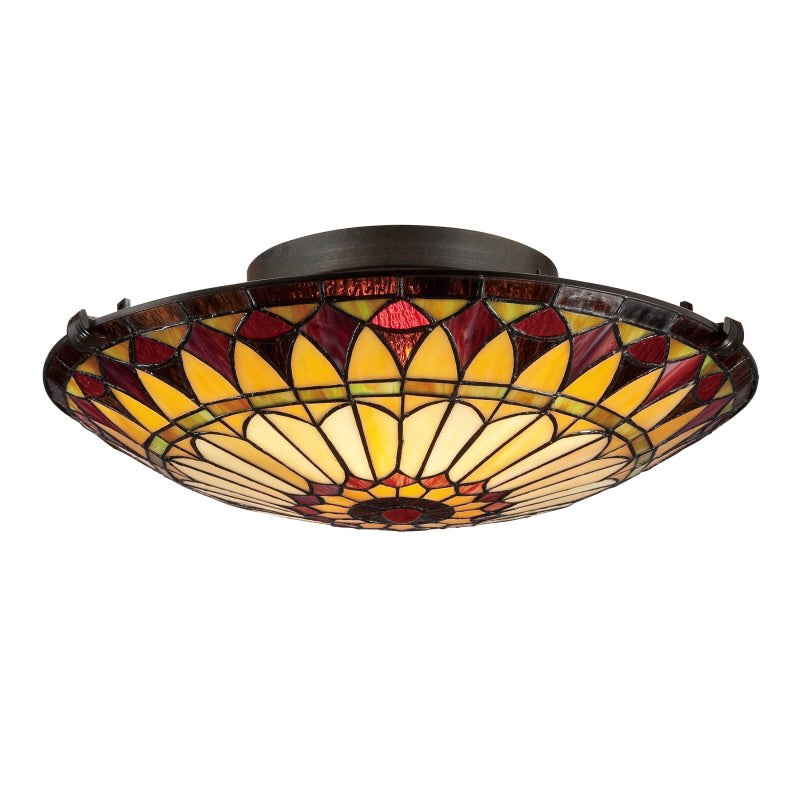 Quoizel - TF1400SVB - Two Light Flush Mount - West End - Vintage Bronze