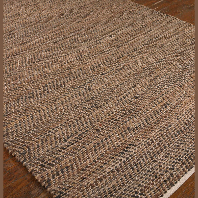 Uttermost - 71001-5 - Rug - Tobais - Brown Leather/Hemp