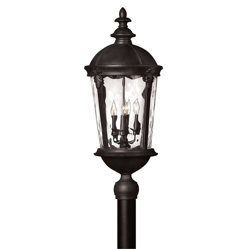 Hinkley - 1891BK - LED Post Top or Pier Mount Lantern - Windsor - Black