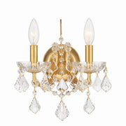 Crystorama - 4452-GA-CL-MWP - Two Light Wall Sconce - Filmore - Antique Gold