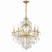 Crystorama - 4455-GA-CL-S - Six Light Chandelier - Filmore - Antique Gold