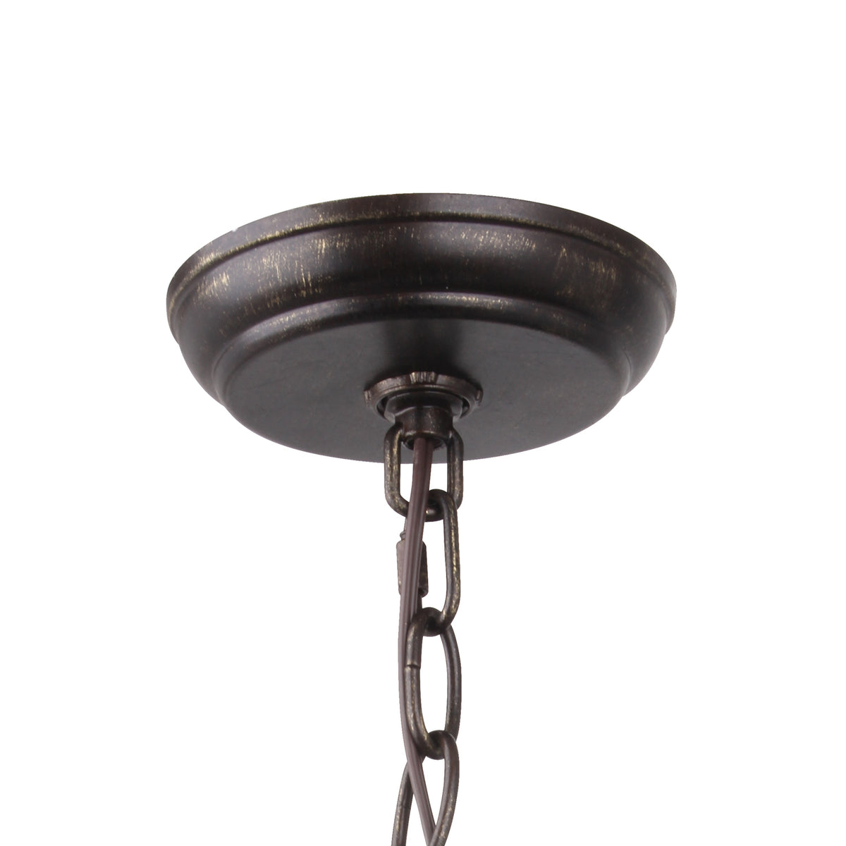 Crystorama - 506-EB-GA - Six Light Chandelier - Broche - English Bronze + Antique Gold
