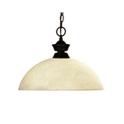 Z-Lite - 100701BRZ-DGM14 - One Light Pendant - Challenger/Riviera Bronze - Bronze