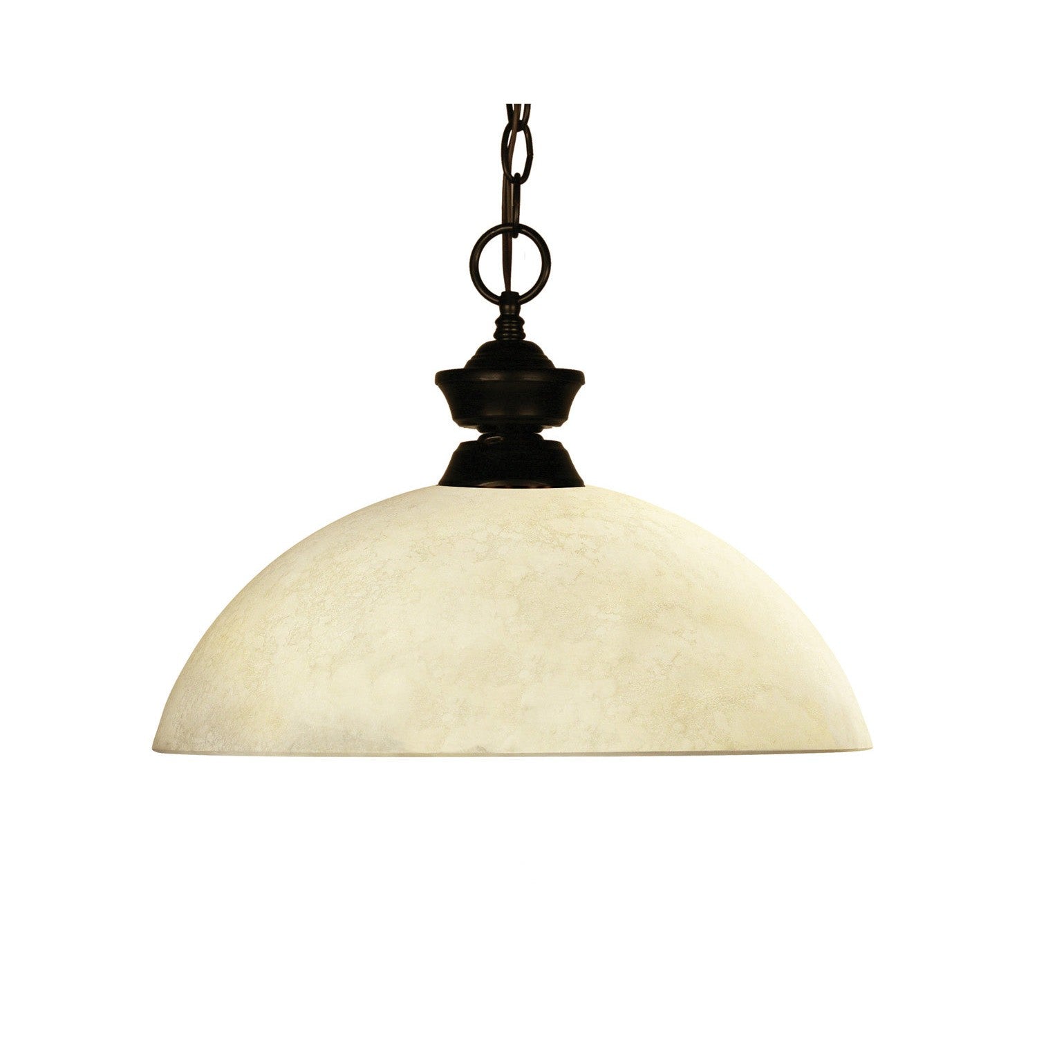 Z-Lite - 100701BRZ-DGM14 - One Light Pendant - Challenger/Riviera Bronze - Bronze