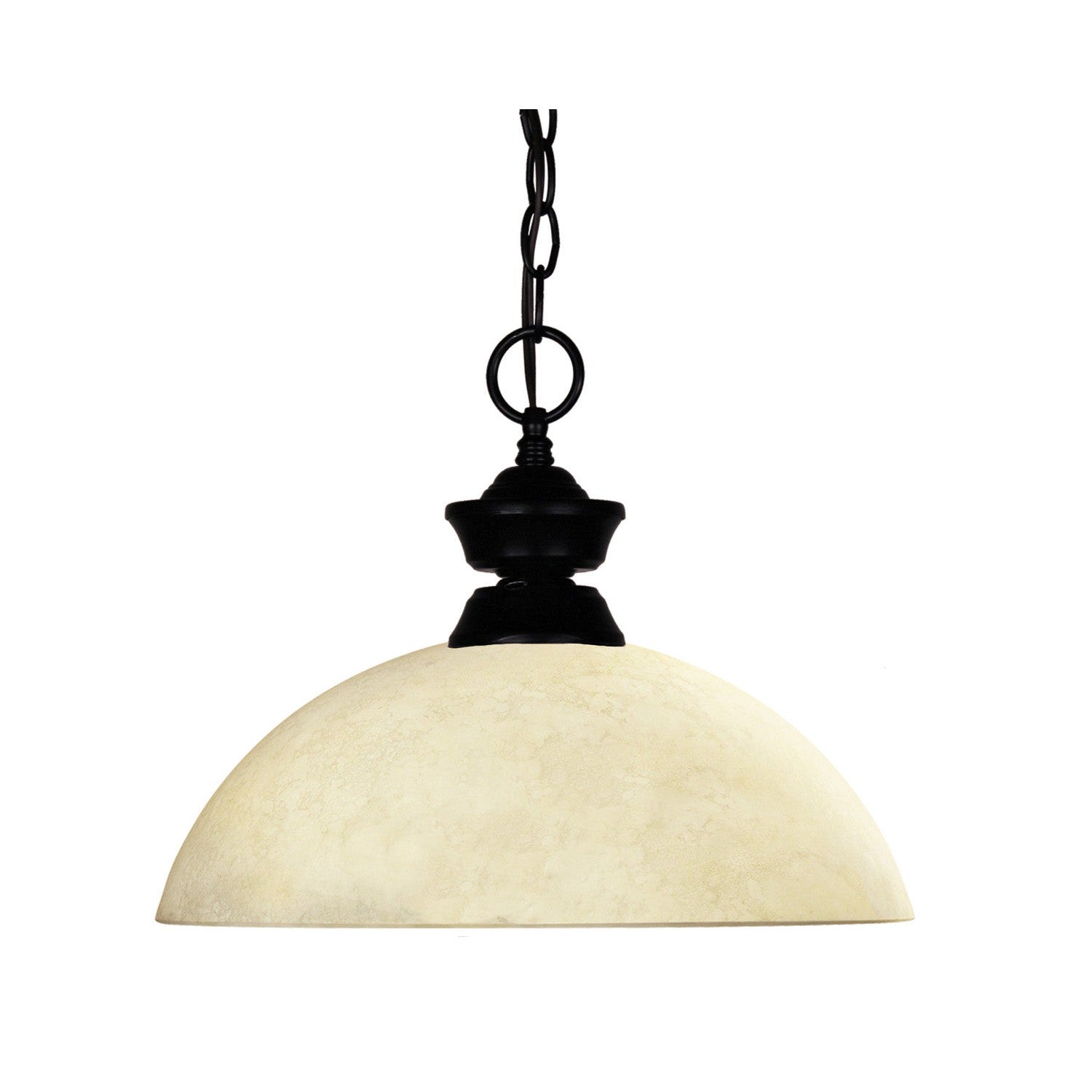 Z-Lite - 100701MB-DGM14 - One Light Pendant - Windsor - Matte Black
