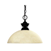 Z-Lite - 100701MB-DGM14 - One Light Pendant - Windsor - Matte Black