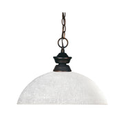 Z-Lite - 100701OB-DWL14 - One Light Pendant - Riviera - Olde Bronze