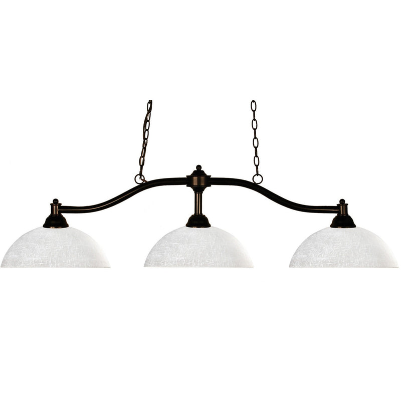 Z-Lite - 147BRZ-DWL14 - Three Light Billiard - Chance - Bronze