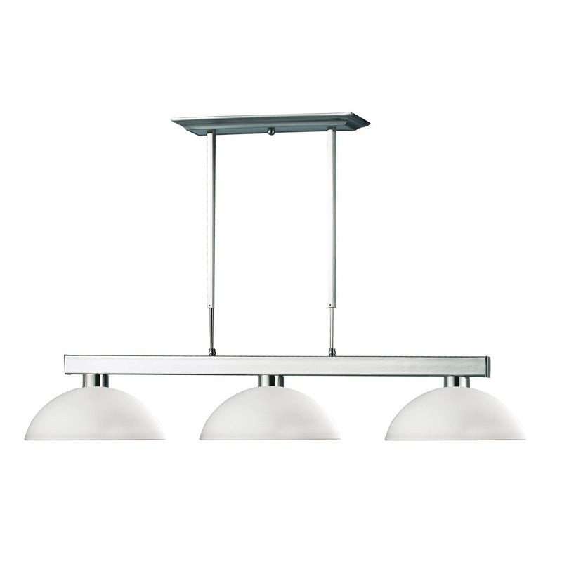 Z-Lite - 152BN-DMO14 - Three Light Billiard - Cobalt - Brushed Nickel