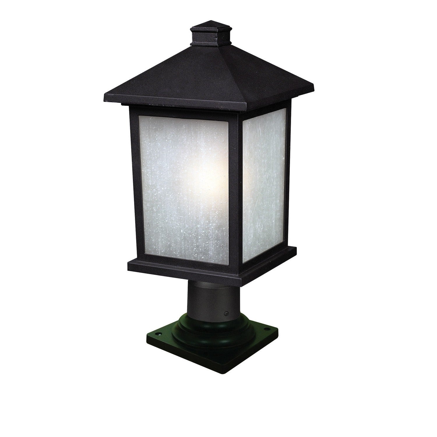 Z-Lite - 507PHB-533PM-BK - One Light Outdoor Pier Mounted Fixture - Holbrook - Black