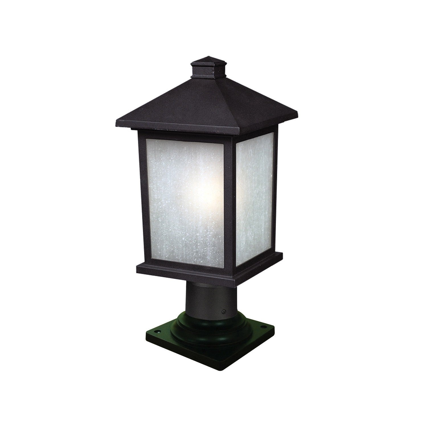 Z-Lite - 507PHM-533PM-BK - One Light Outdoor Pier Mounted Fixture - Holbrook - Black