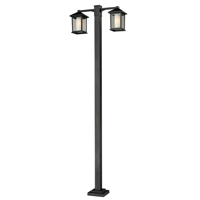 Z-Lite - 523-2-536P-BK - Two Light Outdoor Post Mounted Fixture - Mesa - Black
