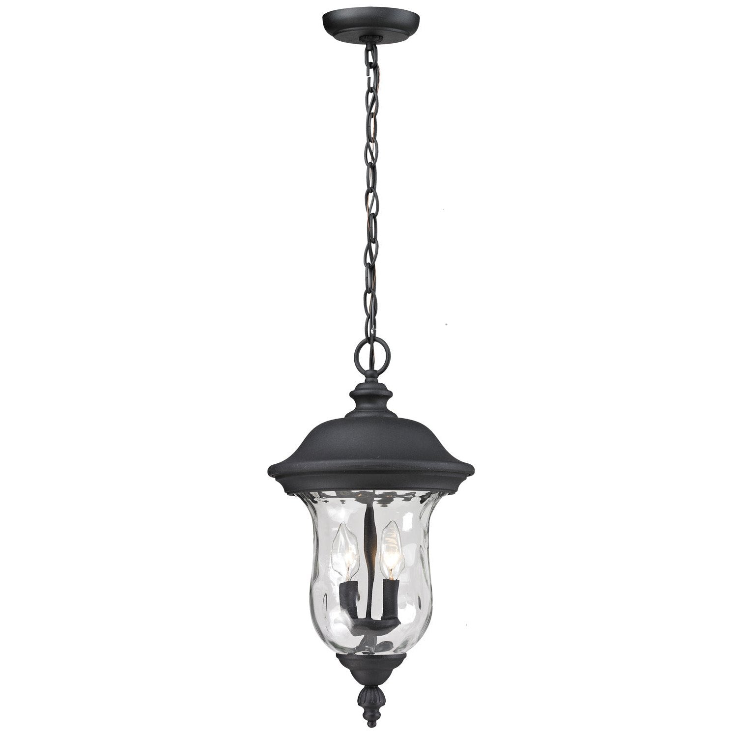 Z-Lite - 533CHM-BK - Two Light Outdoor Chain Mount Ceiling Fixture - Armstrong - Black