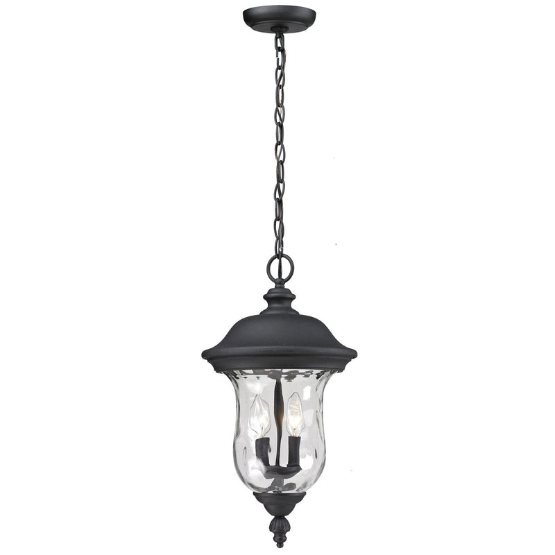 Z-Lite - 533CHM-BK - Two Light Outdoor Chain Mount Ceiling Fixture - Armstrong - Black