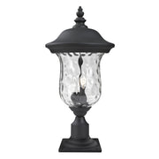 Z-Lite - 533PHB-533PM-BK - Three Light Outdoor Pier Mounted Fixture - Armstrong - Black
