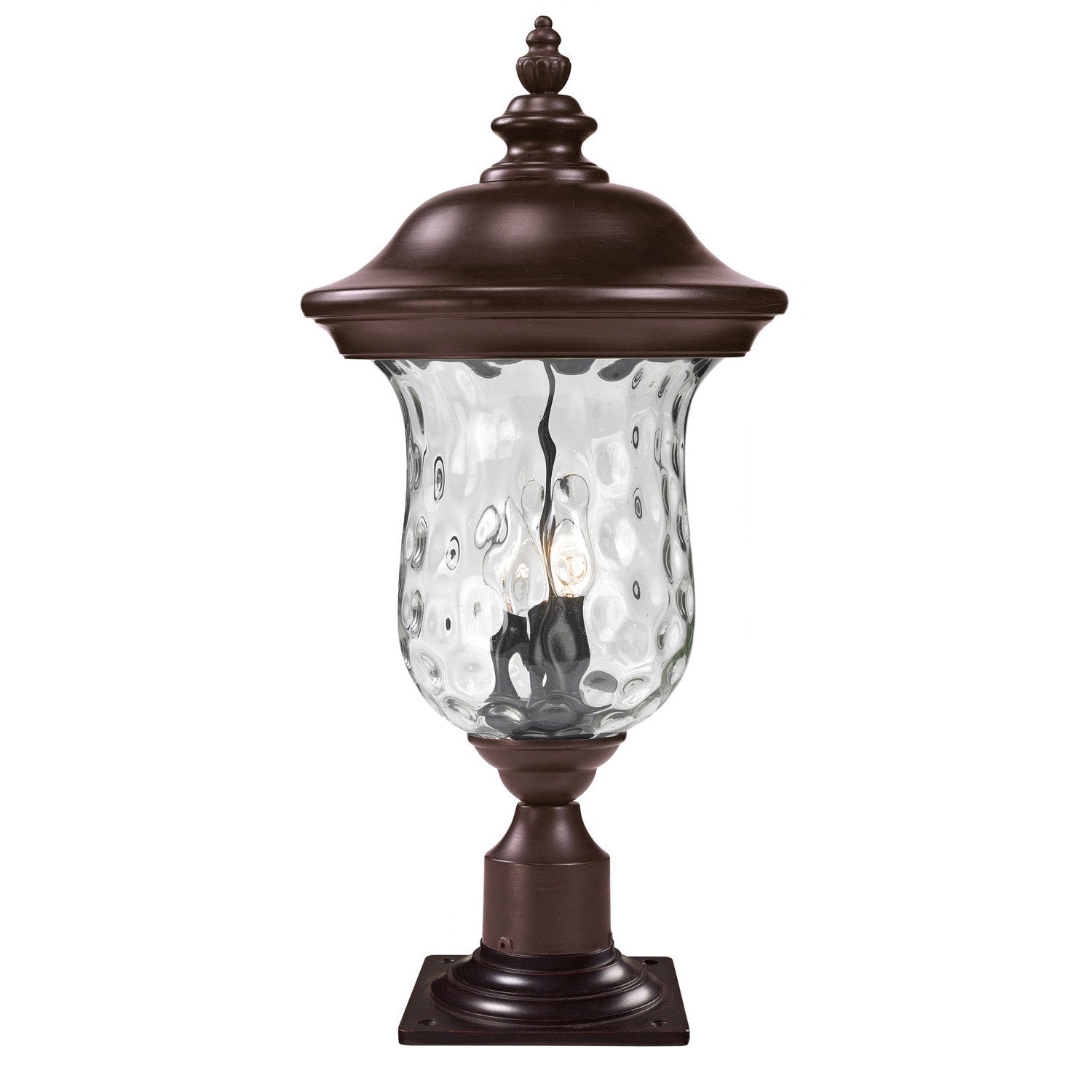 Z-Lite - 533PHB-533PM-RBRZ - Three Light Outdoor Pier Mounted Fixture - Armstrong - Bronze