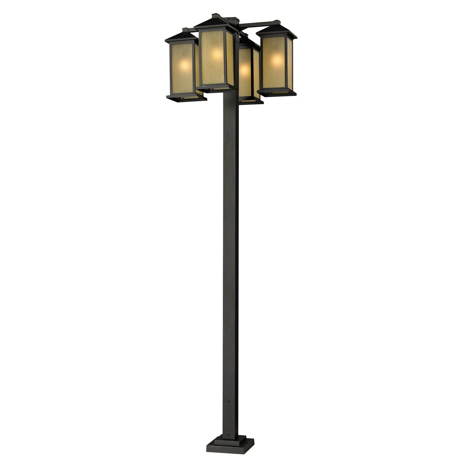 Z-Lite - 548-4-536P-ORB - Four Light Outdoor Post Mounted Fixture - Vienna - Oil Rubbed Bronze