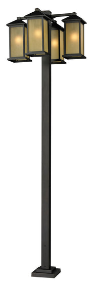 Z-Lite - 548-4-536P-ORB - Four Light Outdoor Post Mounted Fixture - Vienna - Oil Rubbed Bronze