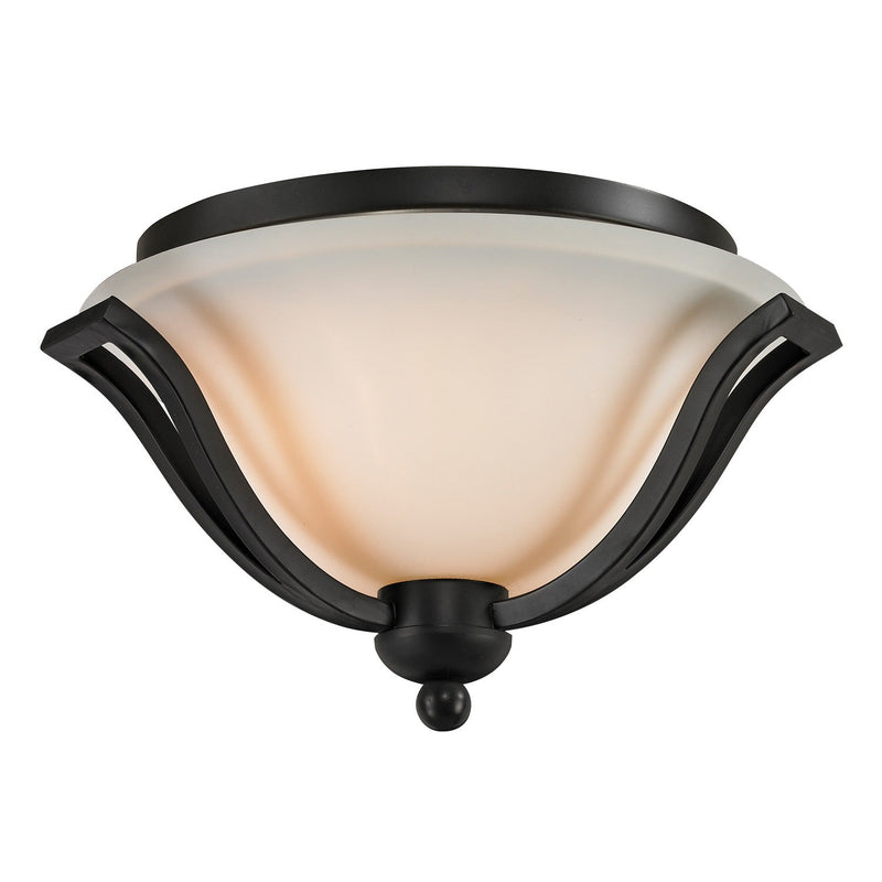 Z-Lite - 703F2-MB - Two Light Flush Mount - Lagoon - Matte Black