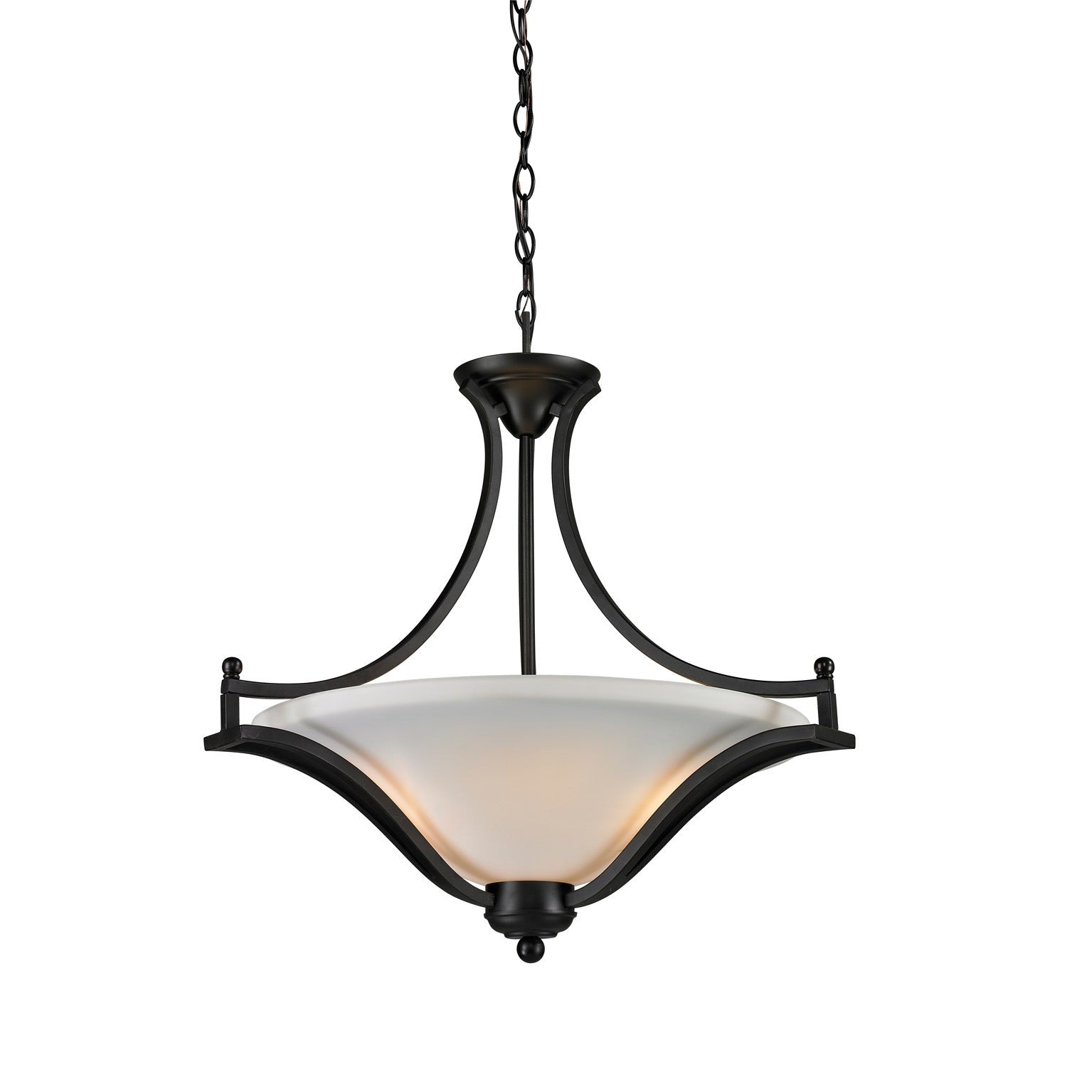 Z-Lite - 703P-MB - Three Light Pendant - Lagoon - Matte Black