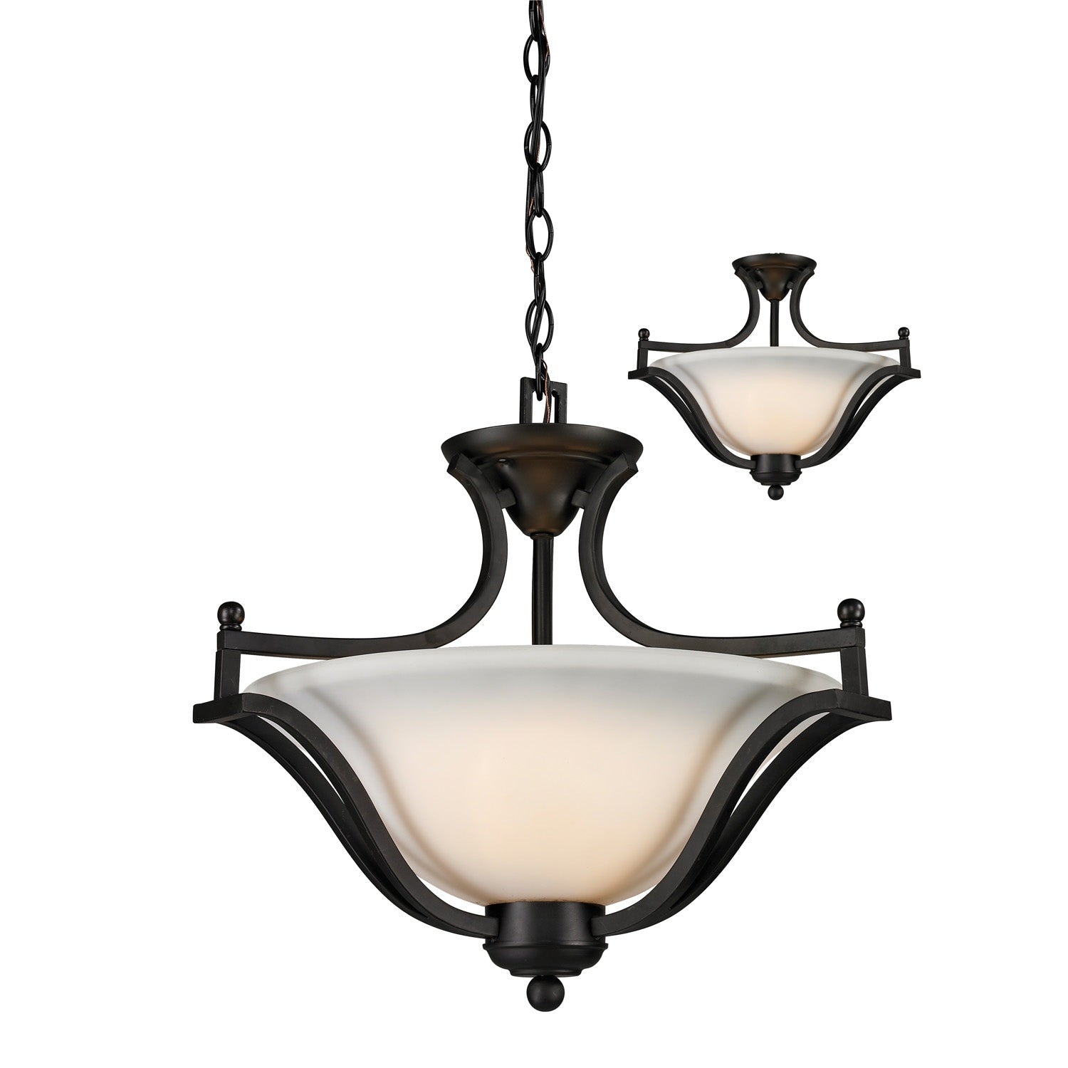 Z-Lite - 703SFC-MB - Three Light Pendant - Lagoon - Matte Black