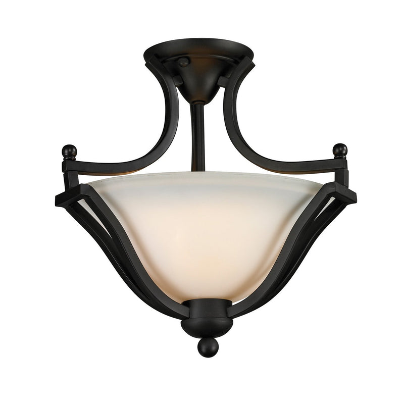Z-Lite - 703SF-MB - Two Light Semi Flush Mount - Lagoon - Matte Black