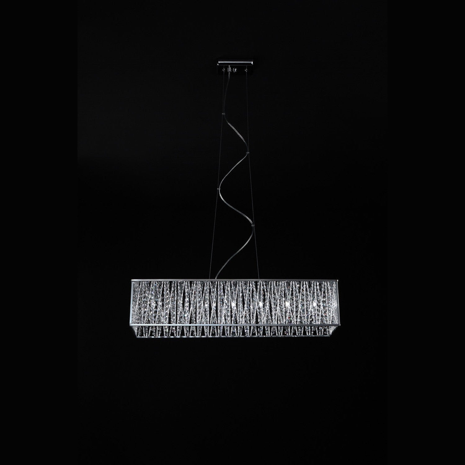 Z-Lite - 872CH-34 - Seven Light Linear Chandelier - Terra - Chrome