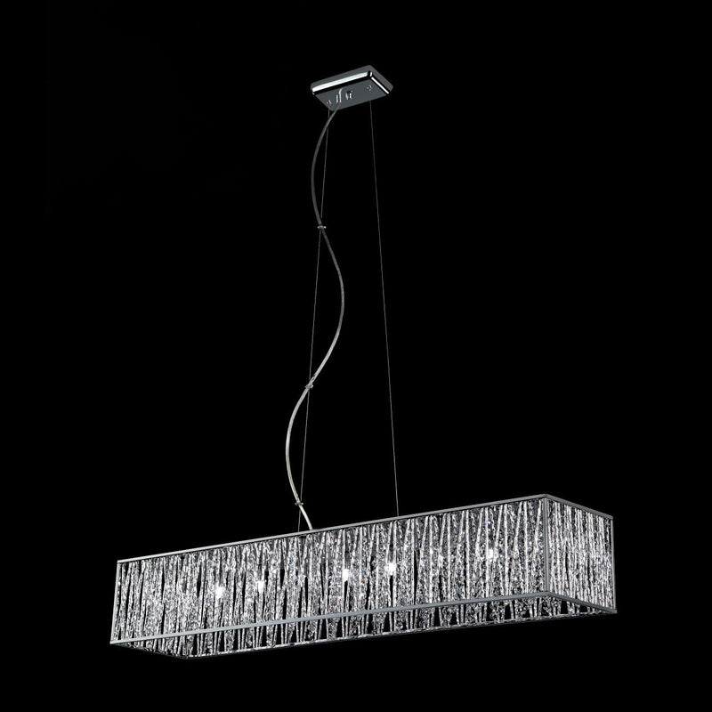 Z-Lite - 872CH-45 - Nine Light Linear Chandelier - Terra - Chrome